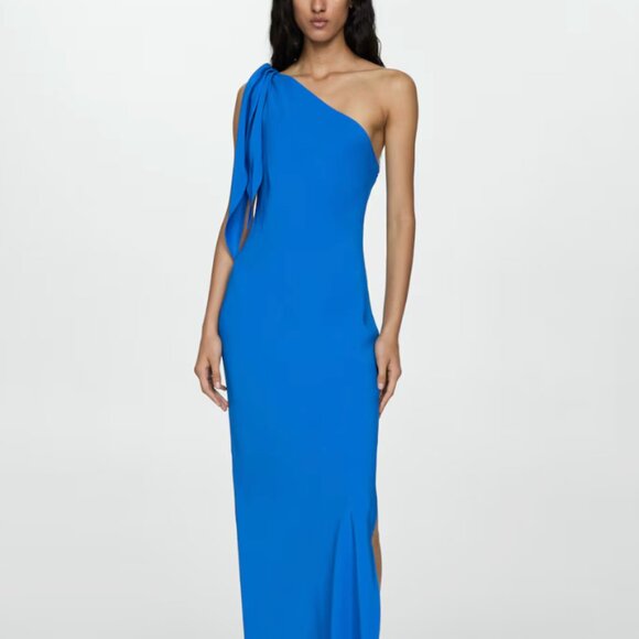 Blue Asymmetrical Dress from Mango - Picture 1 of 5